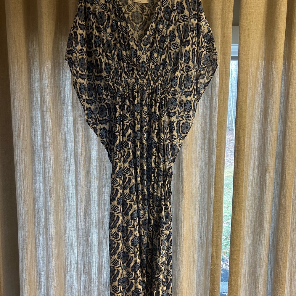Rujuta Sheth Elegant Blue Floral Maxi Dress